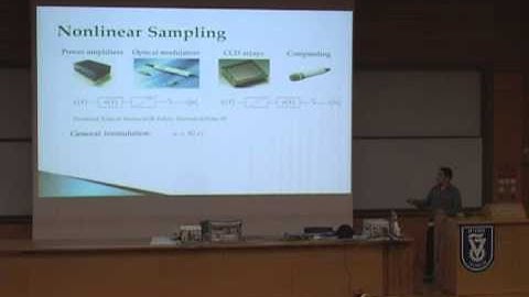 Tomer Michaeli - Nonlinear Sampling with Application to Imaging
