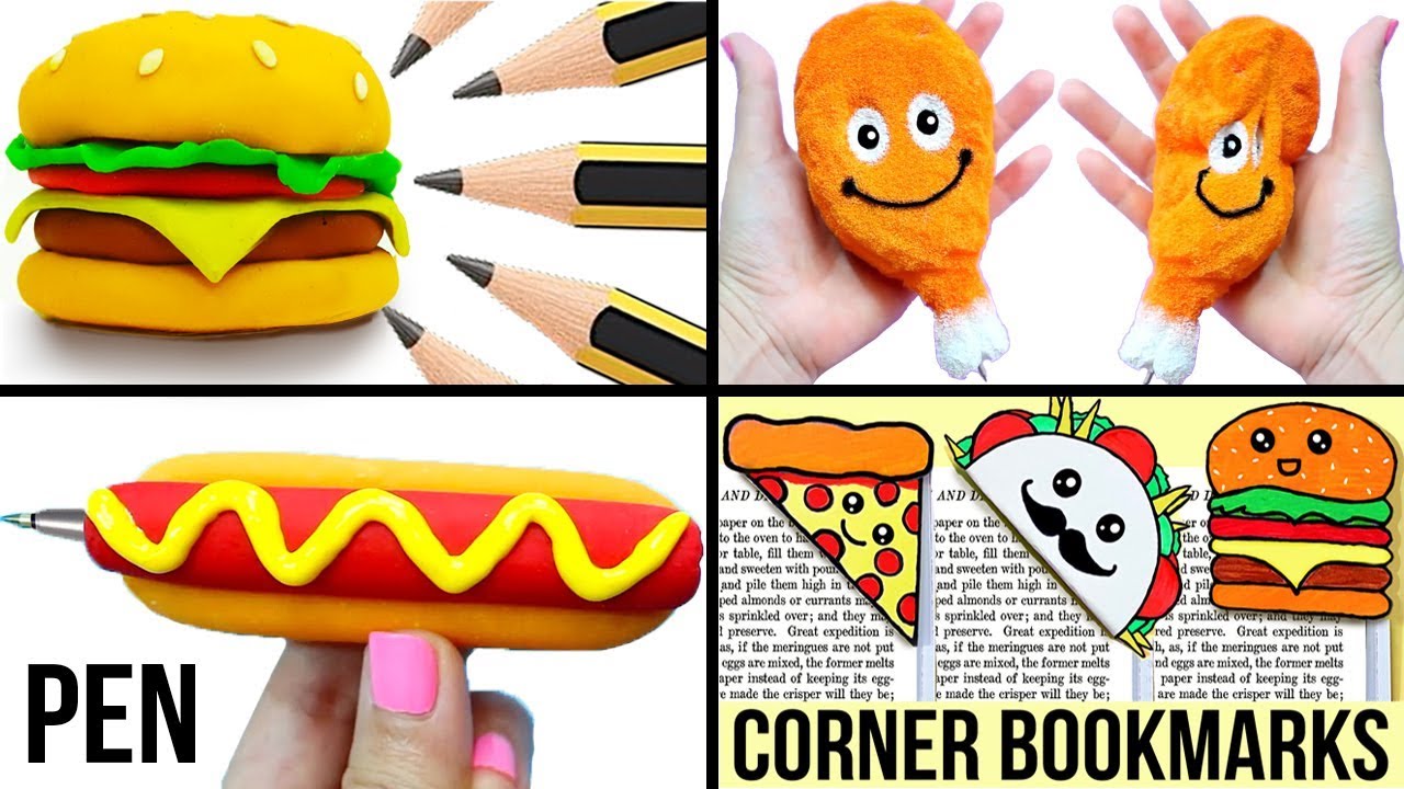 DIY SCHOOL SUPPLIES (Food-inspired) for Back to School | Easy & Cute ...