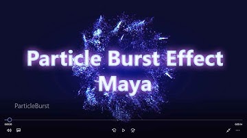 Maya Dynamics Tutorial - Particle Burst Effect for Motion graphics