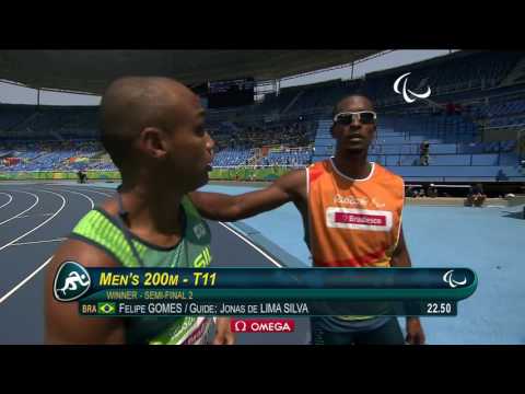 Athletics | Men's 200m - T11 Semifinal 2 | Rio 2016 Paralympic Games