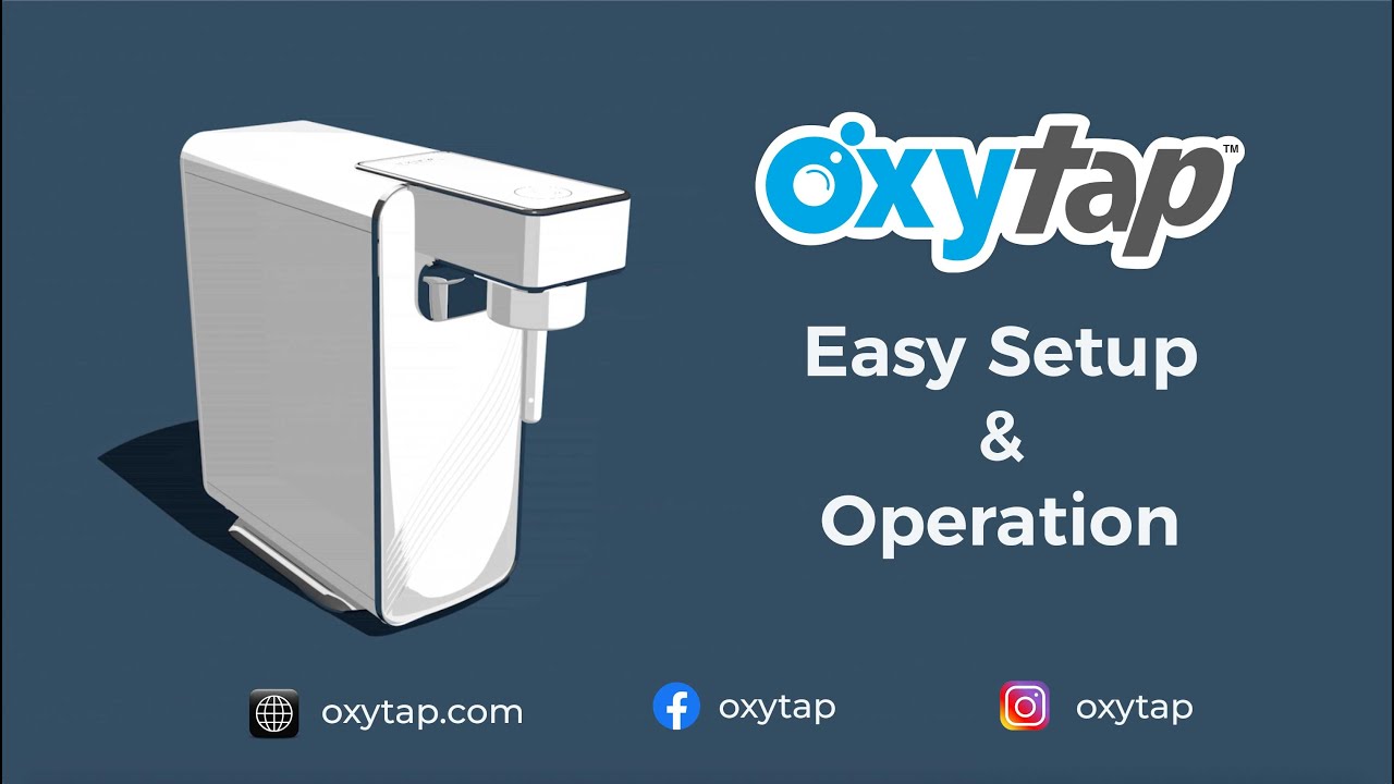 OxyTap Oxygen Water Maker video thumbnail