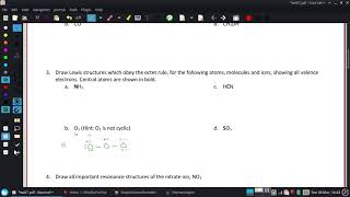 Provide the Lewis structure of ozone (O3)