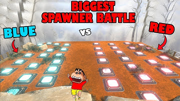 SHINCHAN Spawners VS AMAAN-T ROBOTIC SPAWNERS in Animal Revolt Battle Simulator with CHOP