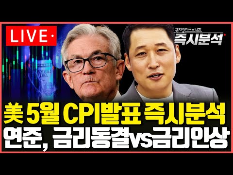   LIVE 미국 CPI 물가 발표와 FOMC 초읽기 연준 금리동결 Vs 금리인상 즉시분석