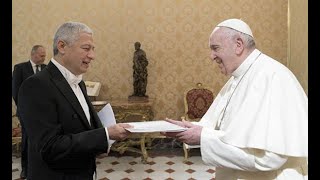 Su Santidad Papa Francisco recibe cartas credenciales del Embajador de Nicaragua ante la Santa Sede