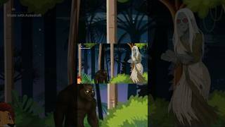 La peligrosa carrera de la bruja y los animales del bosque 😱 #Bruja #HistoriaDeTerror #Shorts