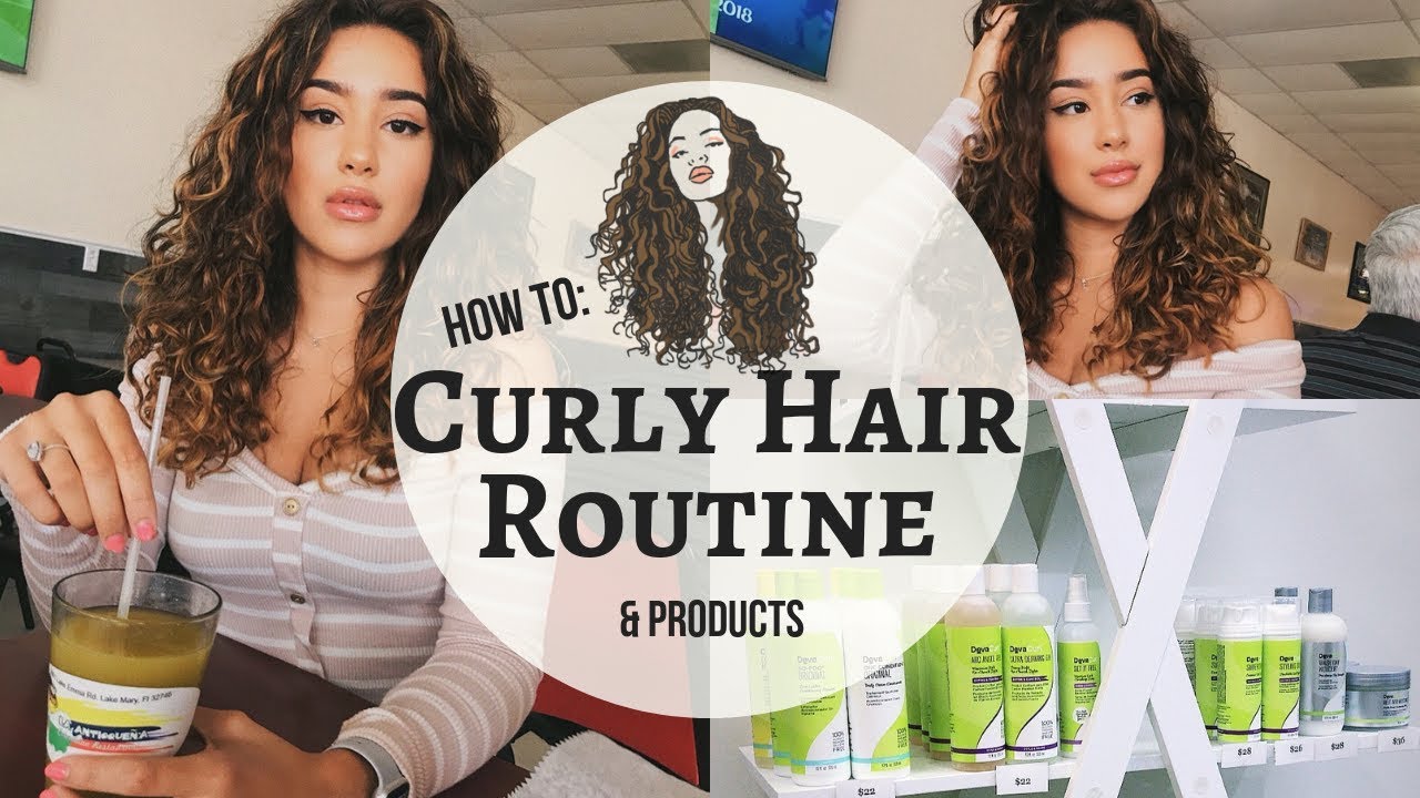 2018 Type 2 Curly Hair Routine Products Used Youtube