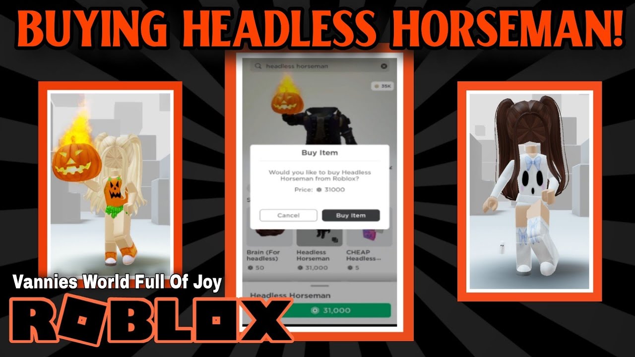 I Bought Headless Horseman on Roblox #roblox#robloxfyp#robloxedit