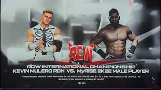 WWE 2K26 RCW | Kevin Mulero Vs Alex Sword RCW International Championship Gameplay Match
