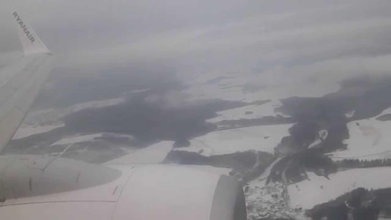 [HD] | RYANAIR | Boeing 737-8AS | Diverted Landing Frankfurt Hahn Airport | EDFH | 20/01/2013