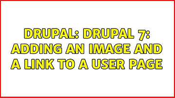 Drupal: Drupal 7: adding an image and a link to a user page