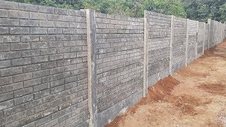 Precast boundary wall for fast construction