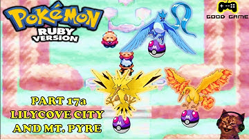 Pokemon Ruby Complete Walkthrough Part 17 Lilycove CIty and Mt  Pyre