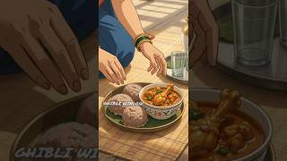 🛖🍗Morning in a Traditional Village Home | Ghibli Inspired Village Cooking ASMR #shorts #ghibli