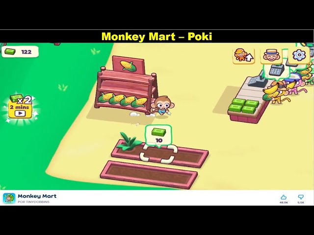 FIQUEI RICO ABRINDO UM MERCADINHO NO MONKEY MART - JOGOS DO POKI