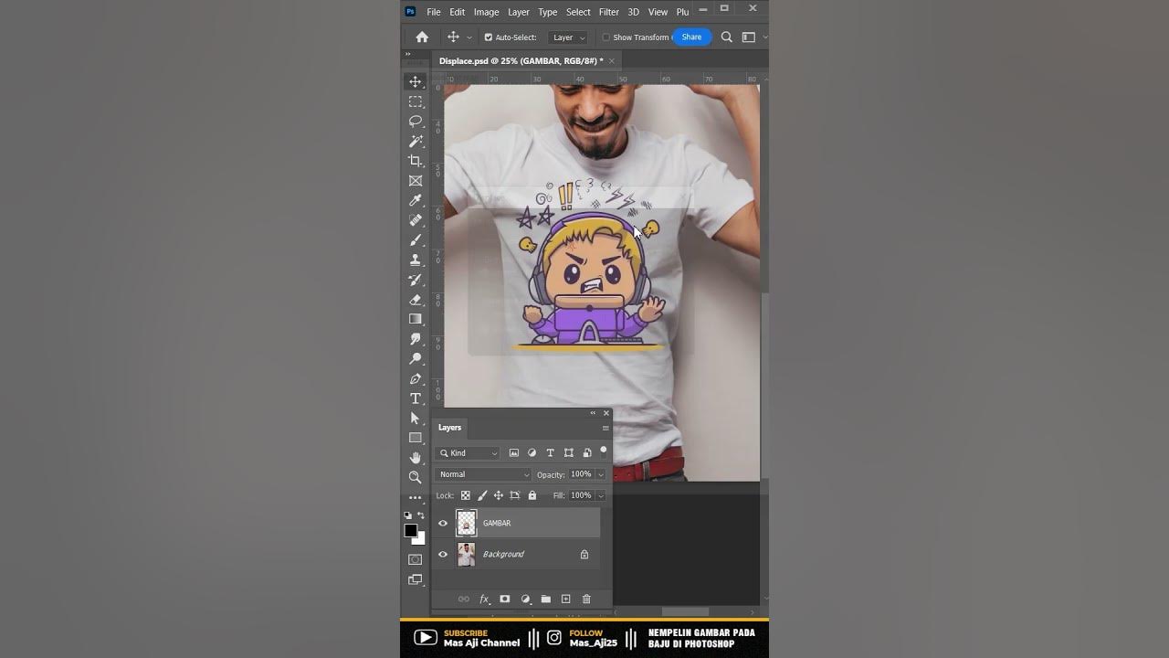 NEMPELIN GAMBAR PADA BAJU AGAR TERLIHAT REAL