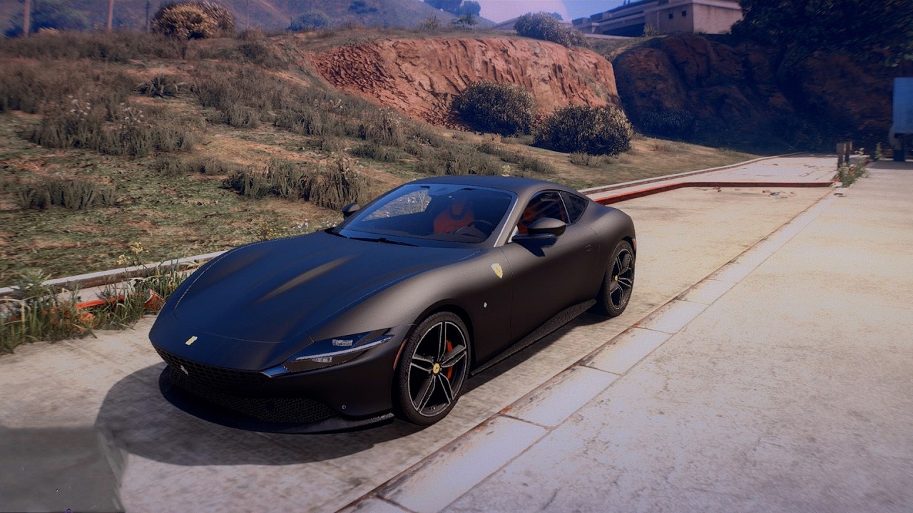 Matte Black Ferrari Roma Showcase | Luxury Grand Tourer Cinematic Cruise