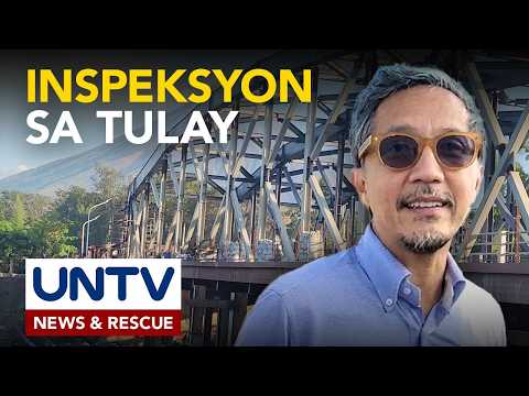 Kilicao-Binitayan bridge sa Daraga Albay, ininspeksyon ni DPWH Sec. Dizon