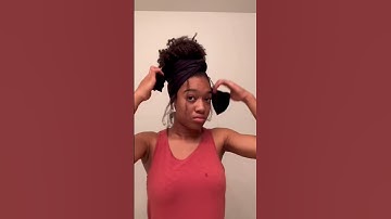 Easy Head Wrap Tutorial #youtubeshorts #shorts #headwrap #turban #naturalhairstyles