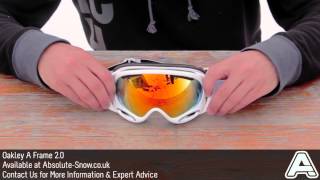 Oakley Frame 2.0 Goggles | Video Review YouTube
