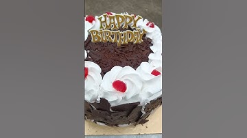 Thumbnail of wow😲!! unique black forest cake🖤 #cake #viral #shortvideos #foryou #trending #song