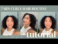 7 MINUTE CURLY HAIR ROUTINE- Hair Pick Edition- BOUNCY Touchable VOLUMINOUS Curls.