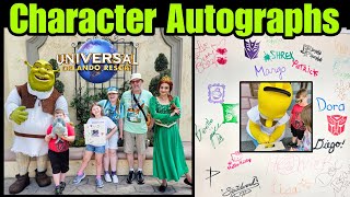 Character Autographs & All Meet & Greets at Universal Studios Florida