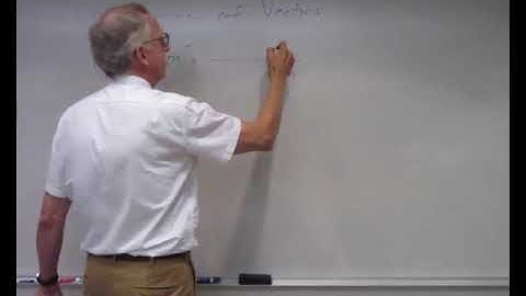 PHYS1111 Lecture #2, Video 1: Introduction and Mathematical Concepts, Part 2