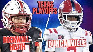 😳 CAN ANYONE STOP THEM! Duncanville vs Rockwall-Heath | TXHSFB PLAYOFF Heat 🔥