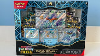 Amazing Duplicate Pulls!!! Paldean Fates Quaquaval EX Premium Collection Unboxing!!!