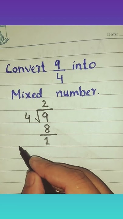 Convert 9 4 Into Mixed Number mixed Numbers Free Math Videos Crazy 4-divided-by-1-3-four-divided-by-one-third-youtube
