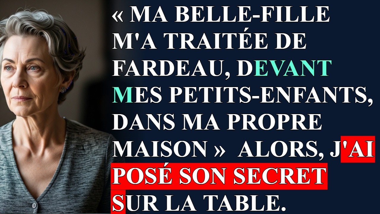 « Vous devenez un poids, André, pour tout le monde. » C’est ma belle-fille qui a dit ça, un dimanche de novembre, devant ma choucroute, pendant que mes petits-enfants finissaient leur assiette....