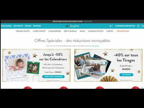 Comment utiliser un code promo Snapfish