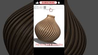 How to Model a Spiral Vase in SOLIDWORKS | Loft + Centerline Parameters Tutorial #cadtutorial