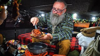Wind Storm Truck Camping | Best Fried Bologna Sandwich Ever!