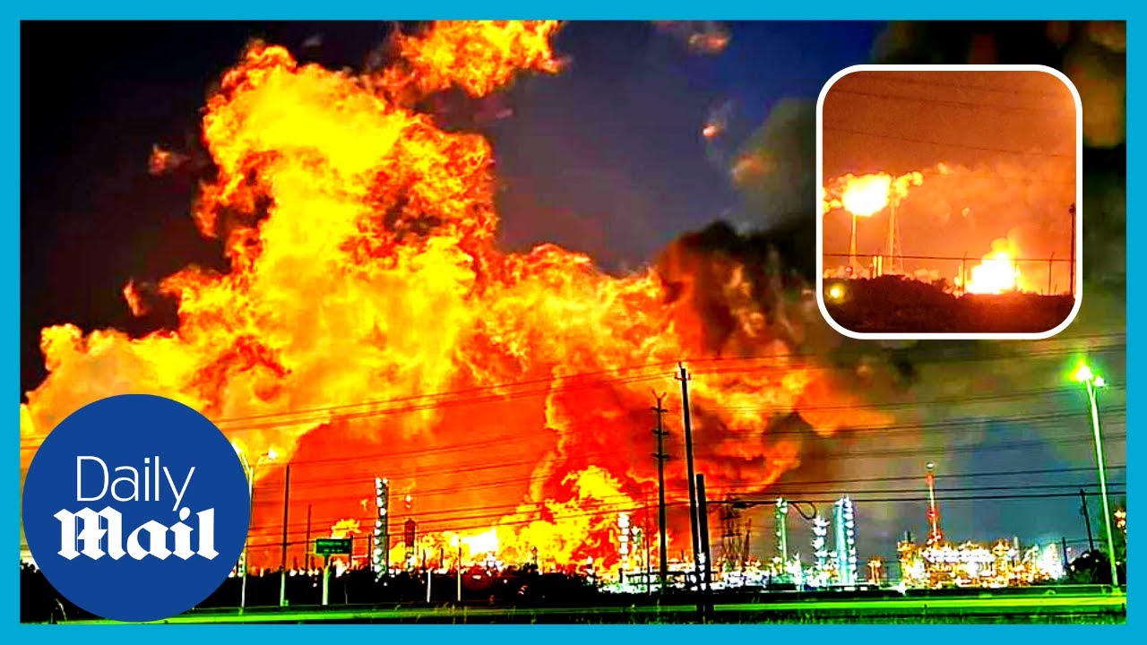 exxon mobil New Update Huge explosion and large fire at Texas Exxon Mobil oil refinery