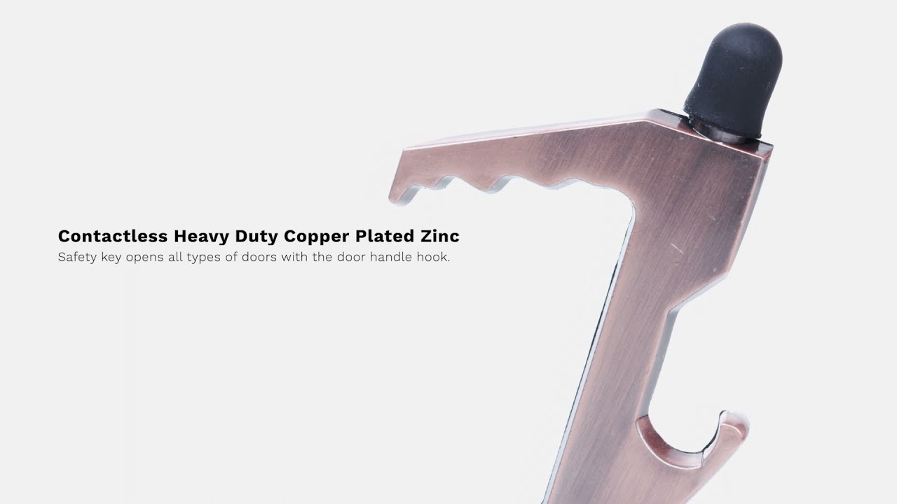 Sanitary Door Opener Key w/Stylus Tip & Bottle Opener