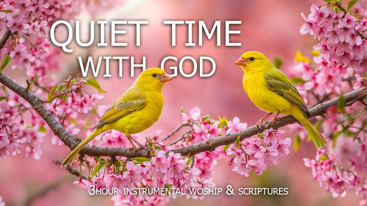 QUIET TIME WITH GOD: Peaceful Spring Worship Piano 🌿 Inspiring Bible Verses for Prayer & Reflection