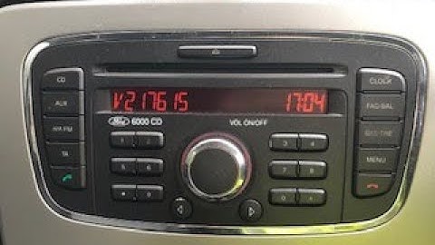 HOW TO SHOW / DISPLAY FORD 6000CD V OR M RADIO SERIAL NUMBER ON RADIO STEREO DISPLAY - SECONDS!!