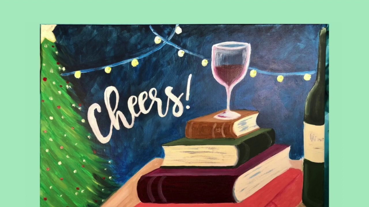 Book Club Painting Party! You can learn this Online too! - YouTube