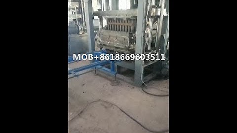 QT4-20 semi automatic cement concrete solid brick machine test ready for delivery to Zimbabwe