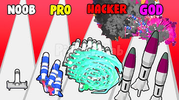 NOOB vs PRO vs HACKER in Missile Multiplier - Walkthrough gaming | Pinker Lab