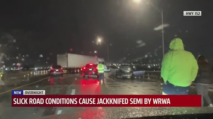 Slick road conditions causing accidents