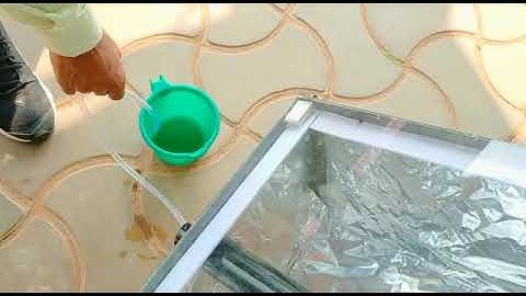 Experimental set up of Solar parabolic Trough collector