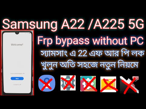 Samsung A22 Frp bypass 2022  Samsung A225f Google Account Remove 2022 without pc