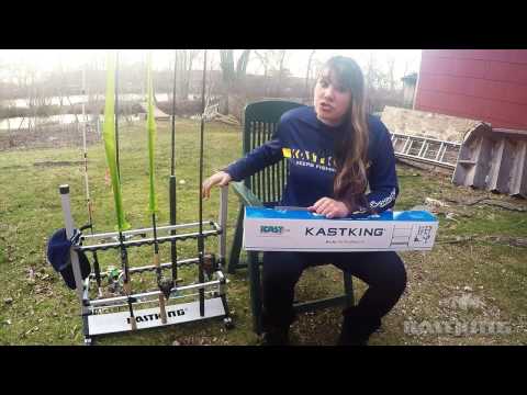 KastKing Rack 'em Up Rod Rack Assembly - Fishing Rod and Reel