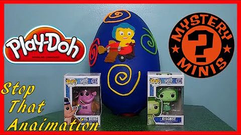 Giant  Play Doh Surprise Egg Inside Out Movie  Funko Mystery Minis