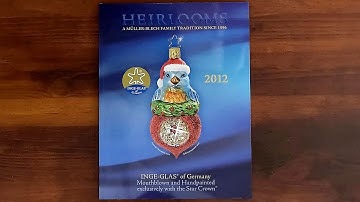🎄Inge-Glas of Germany Heirlooms Christmas Ornaments 2012 | ASMR Catalog Flip Through