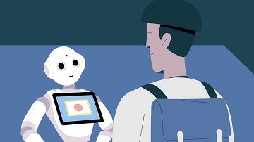 Welcome and assist with Pepper and NAO robots (FR subtitles)