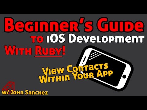 23 - iOS Development With Ruby using RubyMotion - Show User Contacts within Your App